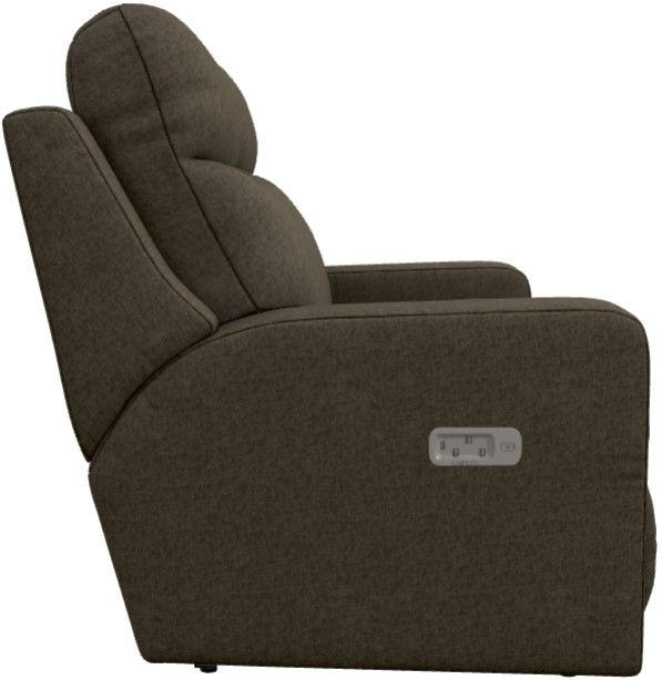 La-Z-Boy® Emmons Taupe Power Reclining Loveseat with Headrest and Lumbar-2