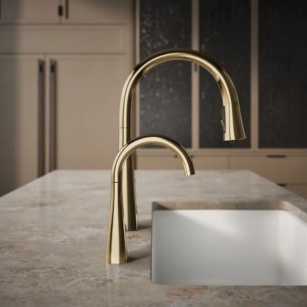KOHLER® Graze® Vibrant French Gold Beverage Faucet-4