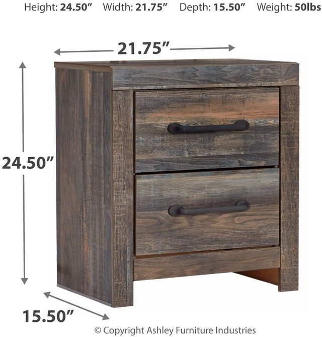 Signature Design by Ashley® Drystan Brown Rustic Nightstand-4