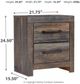 Signature Design by Ashley® Drystan Brown Rustic Nightstand-4