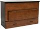 CabinetBed Inc.™ Studio Black/Cojoba Folding Queen Bed-0
