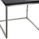 A & B Home Black Side Table with Silver Frame -1