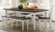 Jofran Inc. Madison Country 6-Piece Vintage White Dining Set-0