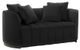 Najarian Furniture Milano Black Loveseat-0