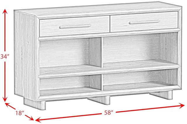 Elements International Brisbane Brown Console Table-2