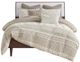 Olliix by INK+IVY Mila Taupe Full/Queen Cotton Printed Comforter Set with Chenille-0
