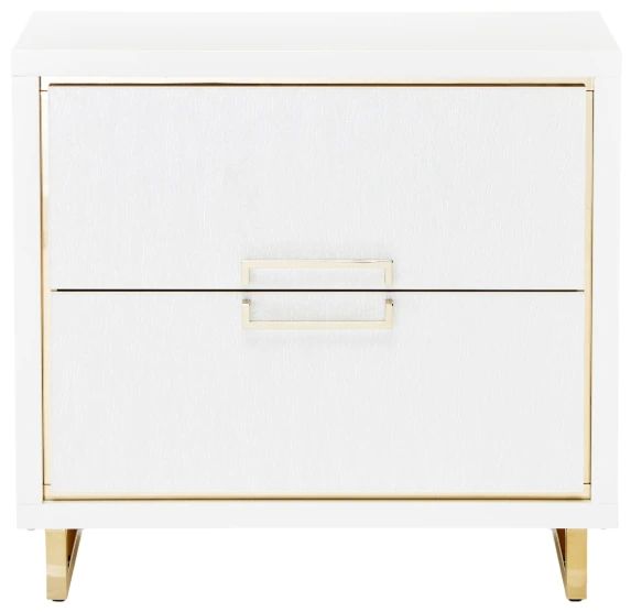 Michael Amini® Palm Gate Cloud White Nightstand-2
