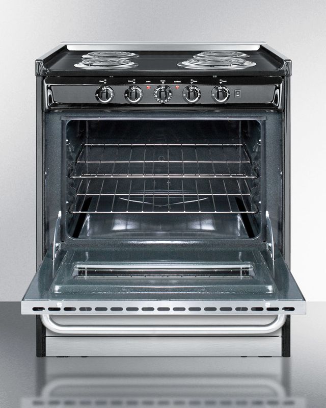 Summit® Professional 30" Stainless Steel Slide-In Electric Range-2