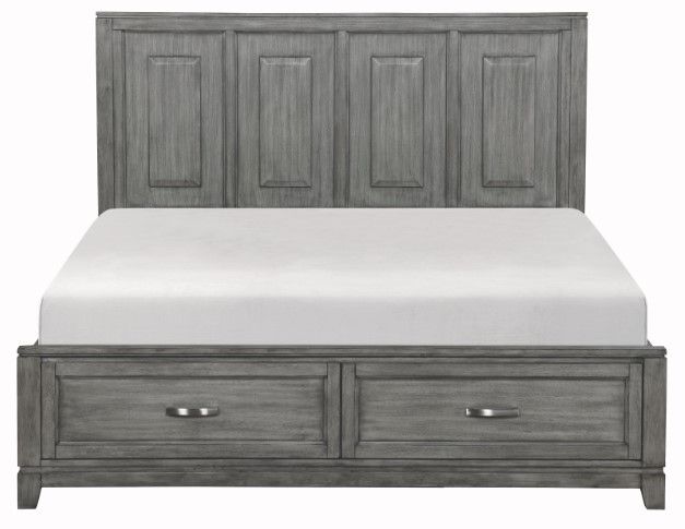 Homelegance® Garretson Gray California King Platform Storage Bed-2