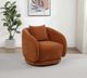 Coaster® Arnaud Burnt Orange Upholstered Swivel Accent Chair-1
