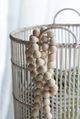 A & B Home Beige Dia Pine Sphere Beads Decorative Object-1