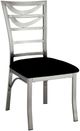 Furniture of America® Roxo 2-Piece Black/Silver Dining Side Chair Set-0