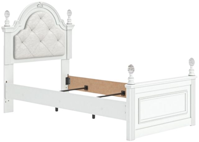 Signature Design by Ashley® Kozlani White Twin Upholstered Panel Bed-4