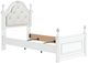 Signature Design by Ashley® Kozlani White Twin Upholstered Panel Bed-4