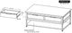 International Furniture Direct Dark Mita Black Cocktail Table-5
