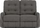Flexsteel® Devon Gray Storm Reclining Loveseat-1