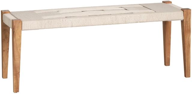 Crestview Collection Biscayne Natural Accent Bench-0