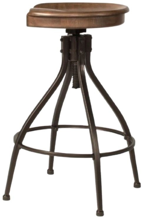 HH2 Home Worland Walnut Bar Stool-2