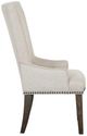 Magnussen® Home Sloan Peppercorn Upholstered Host Side Chair-3
