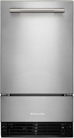 KitchenAid® 18” 35 lb. PrintShield™ Stainless Steel Ice Maker