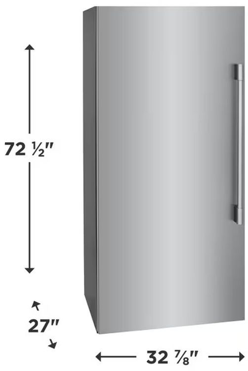 Frigidaire Professional® 33" 18.9 Cu. Ft. Stainless Steel Column Freezer-2