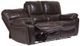 Porter International Designs Ramsey Brown Leather-Look Manual Reclining Sofa-3