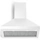 Verona® Designer Series 36" White Wall Mounted Chimney Range Hood-1