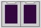 Hestan® AGSD Series 30" Lush Outdoor Double Storage Doors-0