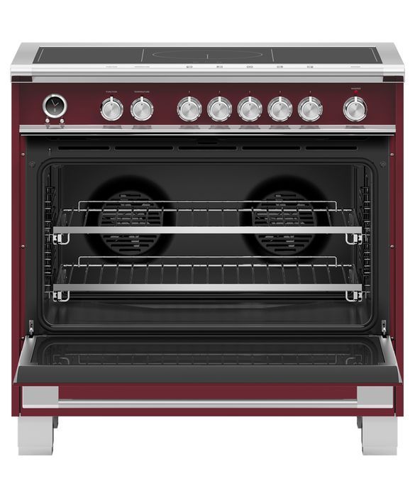 Fisher & Paykel Series 9 36" Red Pro Style Induction Range-1