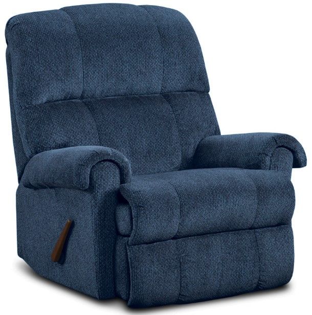 American Wholesale Furniture Kennedy Navy Rocker Recliner-0