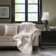 Olliix by Premier Comfort Parker Ivory 60" x 70" Corduroy Plush down alternative Throw-1