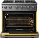 Viking® 5 Series 36" Daffodil Pro Style Liquid Propane Gas Range-1