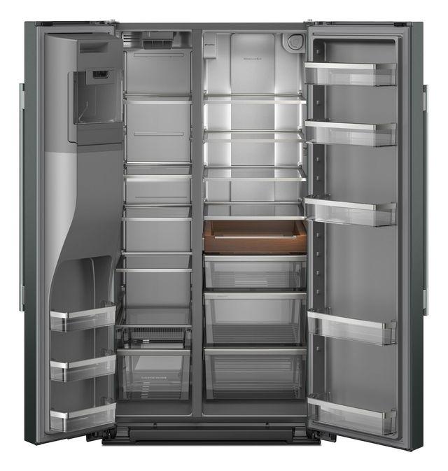 KitchenAid® 36 in. 20.85 Cu. Ft. Juniper Counter Depth Side-by-Side Refrigerator with Exterior Ice and Water Dispenser-2