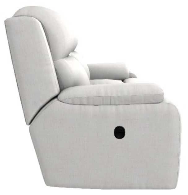 La-Z-Boy® Dorian Cream Manual Reclining Loveseat with Console-3