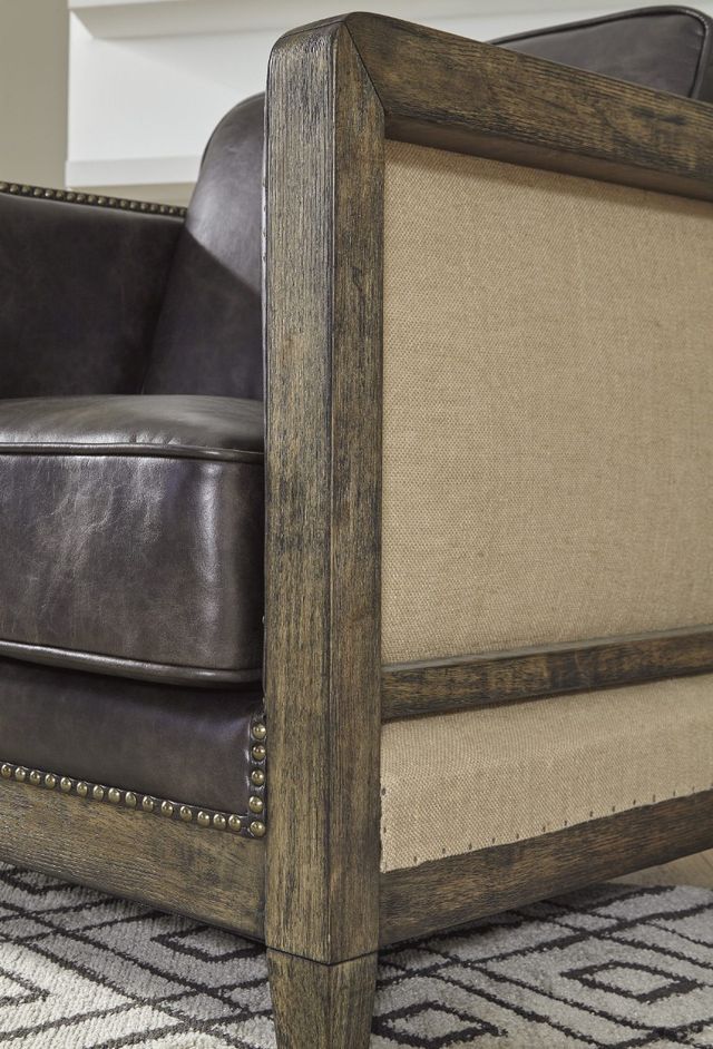 Signature Design by Ashley® Copeland Antiqued Brown Accent Chair-3
