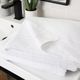 Cariloha White Viscose and Turkish Cotton Blend Bath Sheet-4
