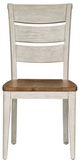 Liberty Furniture Farmhouse Reimagined Antique White/Chestnut Ladder Back Side Chair-2