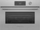 Fisher & Paykel Series 9 24” Brushed Silver Glass Contemporary Compact Convection Electric Speed Oven-0