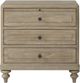 Bernards Citrus Heights Brown 3-Drawer Nightstand-1