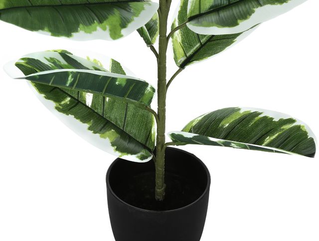 Monarch Specialties Inc. Green/Black 27" Artificial Potted Rubber-1