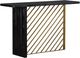 Armen Living Monaco Black Console Table-0