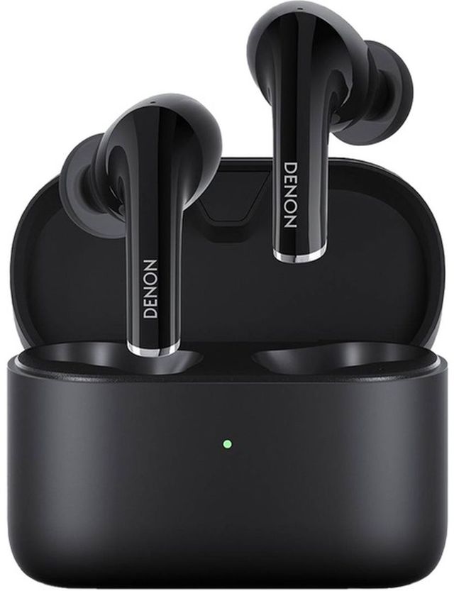 Denon® Black Wireless Noise Cancelling Earbuds-0