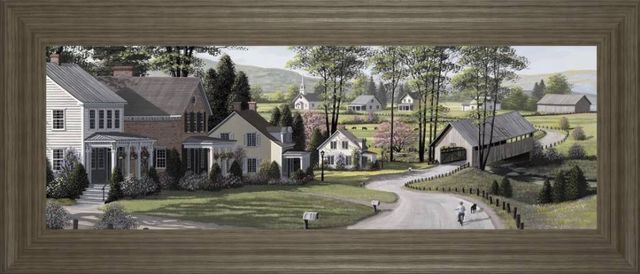 Classy Art The Covered Bridge by Saunders, B. Wall Art-0