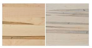 Country View Woodworking Customizable Omaha Live Edge Wormy Maple Top 72" Dining Table with Metal Base-3