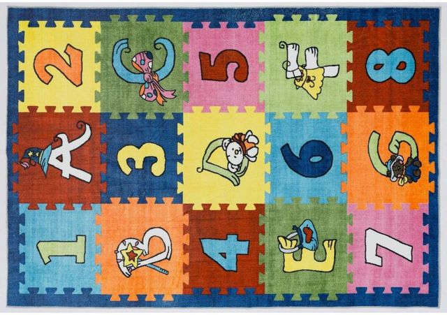 MDA Rugs Kids Rugs 5'x7' Style 4 Area Rug-1