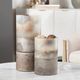 Crestview Collection Ellery Brown Large Metallic Smoke Hurricane Globes Candleholder-2