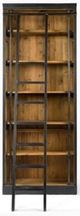 Magnolia Home by Joanna Gaines Ellory Brown/Matte Black Bookcase and Ladder-1