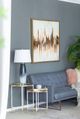 A & B Home Ombre Grey/White Glass Table Lamp-5