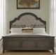 Liberty Furniture Paradise Valley Flax Tweed/Saddle Brown King Upholstered Panel Bed-1