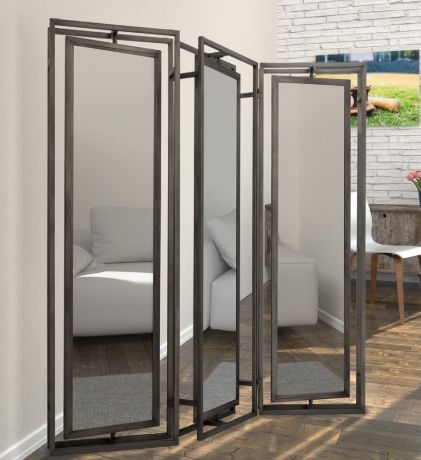YHD Merit Chrome Floor Screen-1